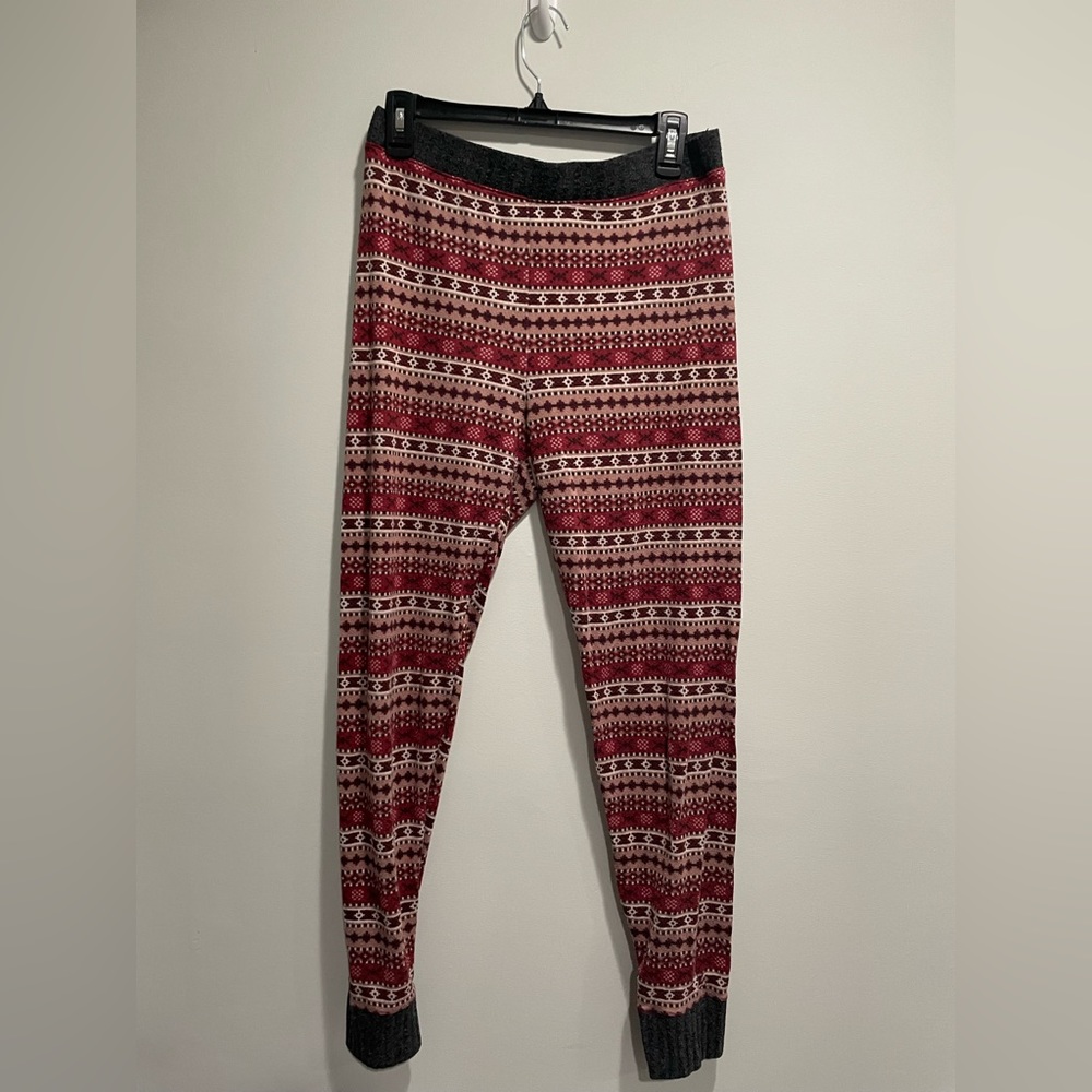 {Cuddl Duds} Women's red winter print, pajama pants size M